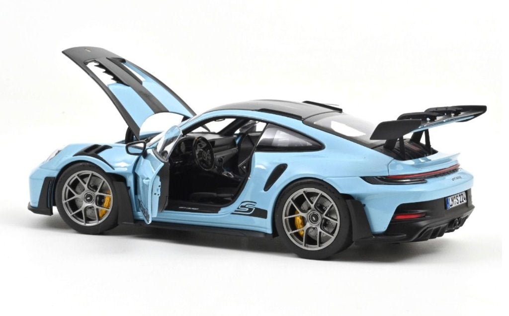 Porsche 911 GT3 RS w/Weissach blauw '22 1/18 NOREV R. 187367, Verzenden, Nieuw, Auto, Norev