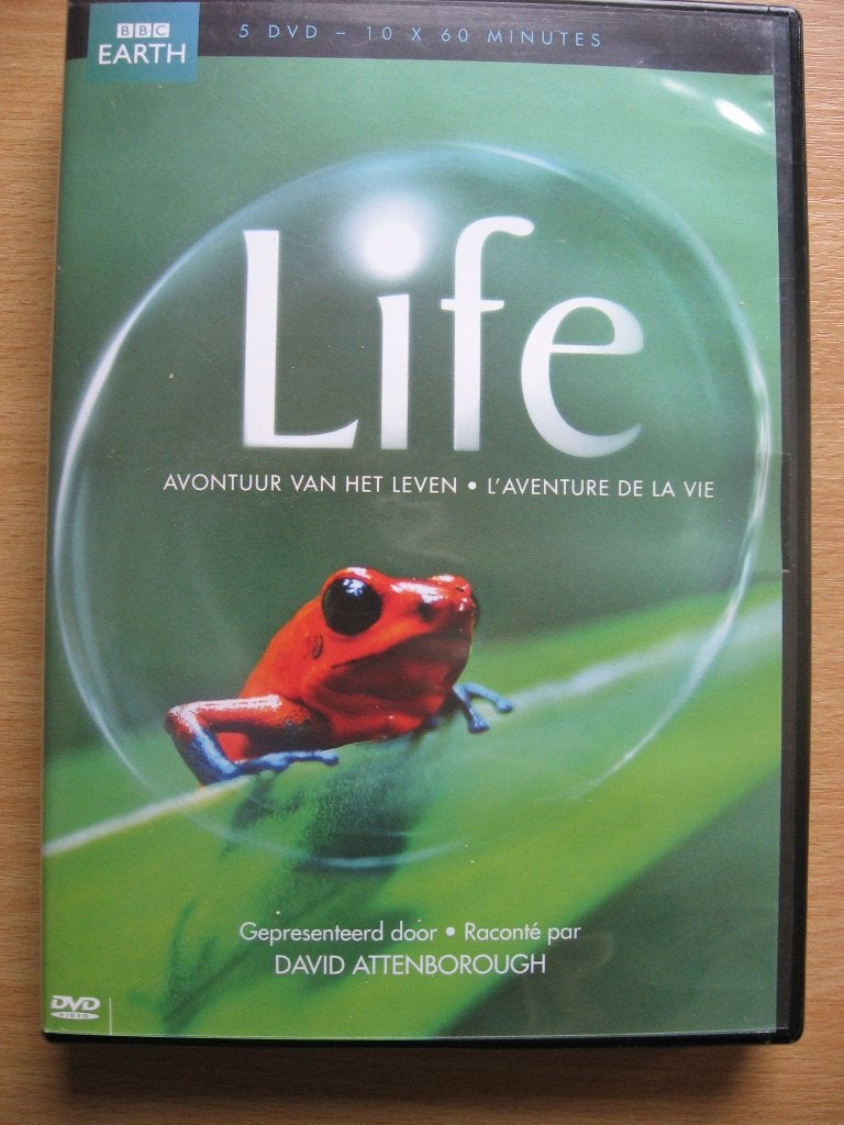Bbc earth dvd-box - 5 dvd's life - David Attenborough, Alle leeftijden, Ophalen of Verzenden, Zo goed als nieuw, Natuur