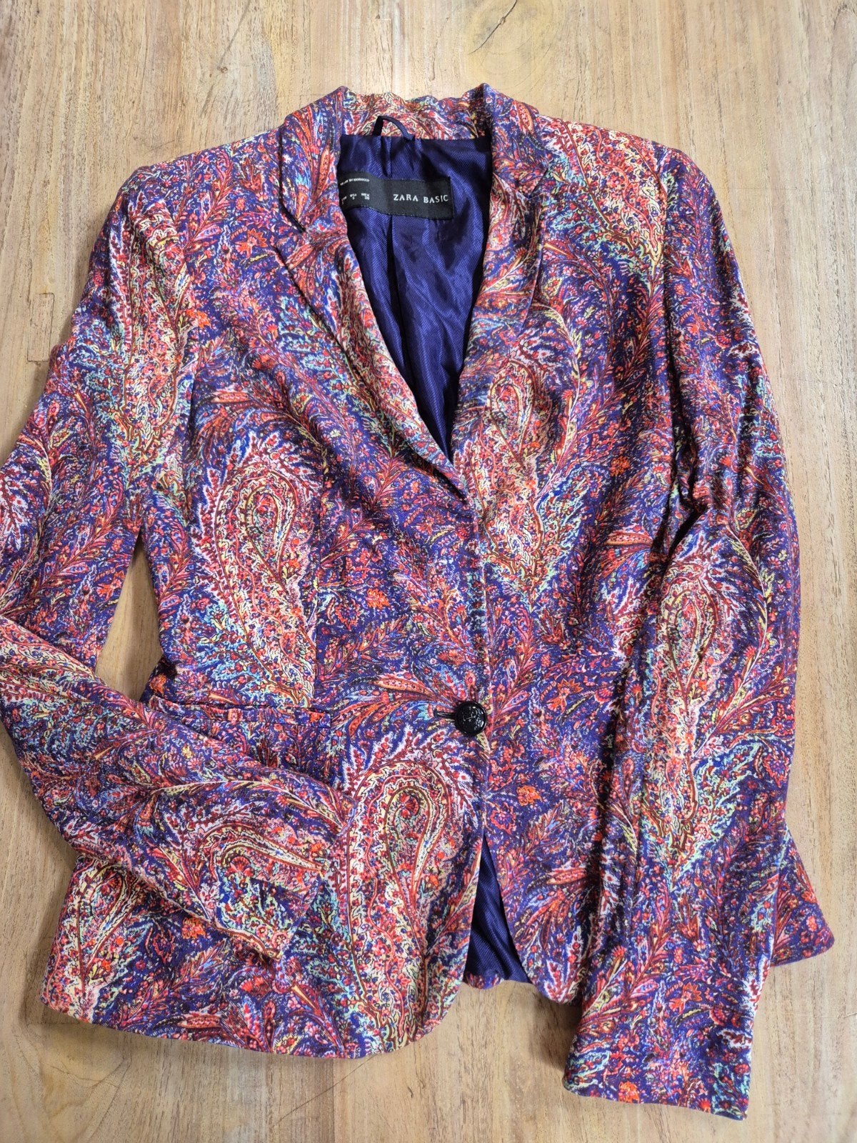 Zara Basic blazer maat S met paarse binnenvoering, Paars, Ophalen of Verzenden, Jasje, Maat 36 (S)