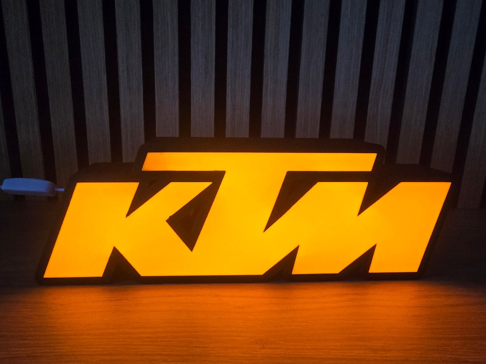 KTM Logo LED Lamp - Sfeervolle Verlichting voor Fans, Nieuw, Kunststof, Ophalen of Verzenden, Oranje