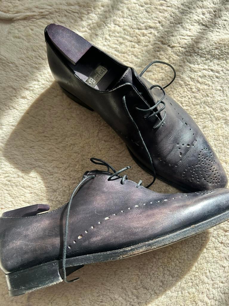 Berluti Veterschoenen - Stijlvol en Elegant, Ophalen of Verzenden, Gedragen, Zwart, Veterschoenen