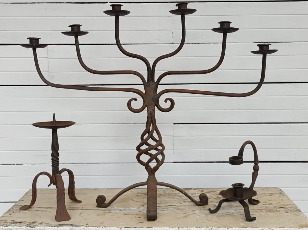 Smeedijzeren kandelaars, Huis en Inrichting, Ophalen of Verzenden, Minder dan 100 cm