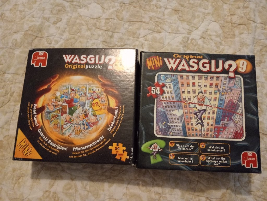 Puzzels Wasgij 50 stuks, Hobby en Vrije tijd, Denksport en Puzzels, Ophalen of Verzenden, Minder dan 500 stukjes, Gebruikt, Legpuzzel