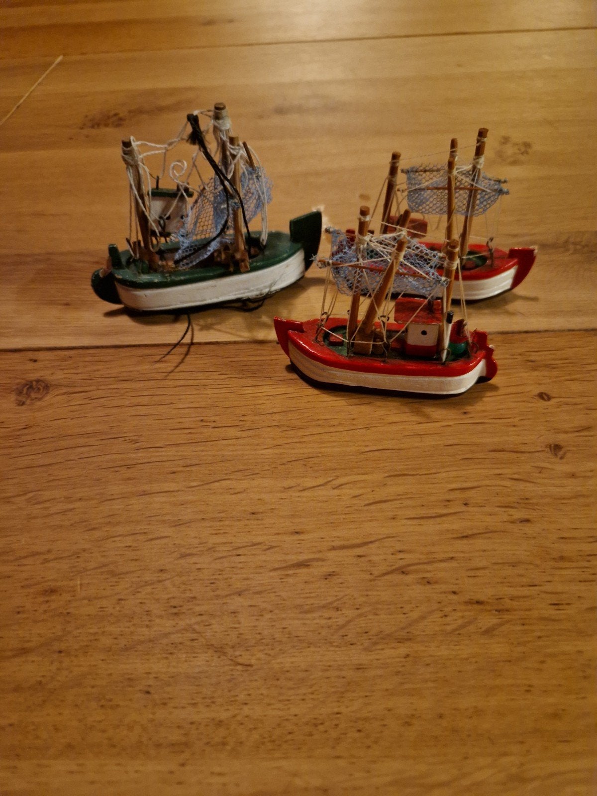 HOUTEN MINIATUUR BOOTJES 3X, Ophalen of Verzenden