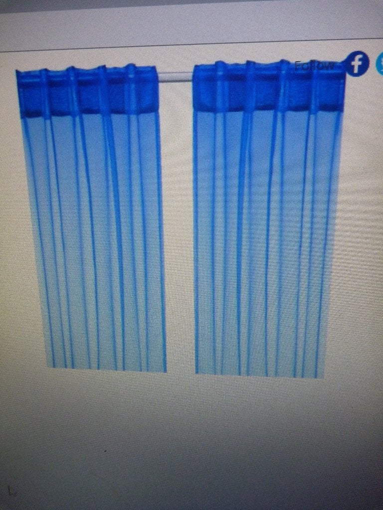 2 stuks IKEA SARITA blauwe gordijnen . Nieuw ., 300 cm, Blauw, Nieuw, Ophalen of Verzenden