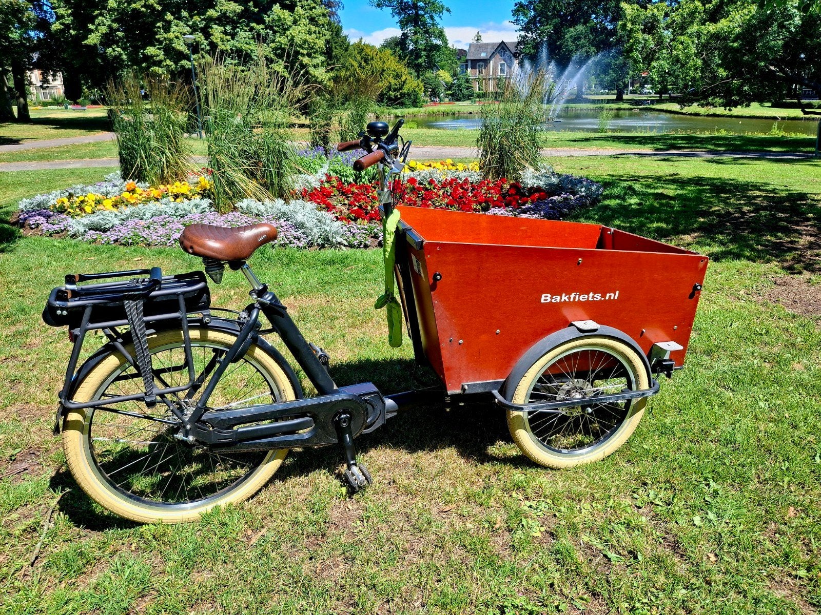 Bakfiets nl Trike Smal Cruiser NN8 Elektrisch matzwart 500Wh, Ophalen, Gebruikt, 4 kinderen of meer, Elektrisch