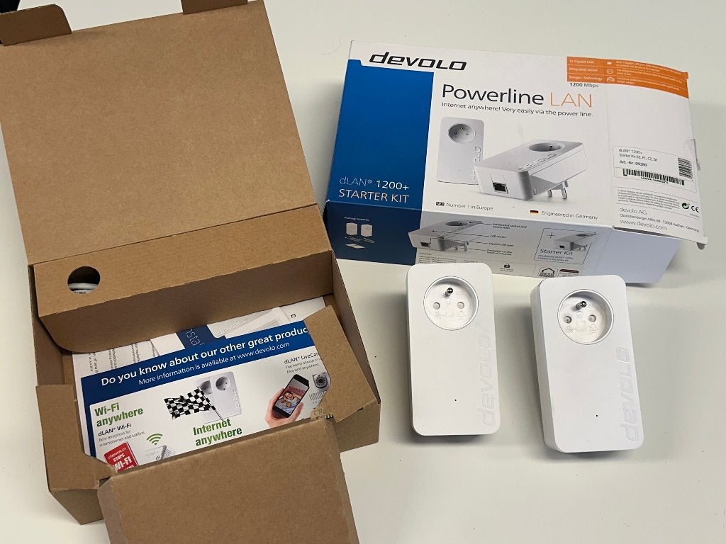 Devolo dLAN 1200+ Powerline LAN Starter Kit, Computers en Software, Powerlines, Ophalen of Verzenden, Gebruikt, Devolo