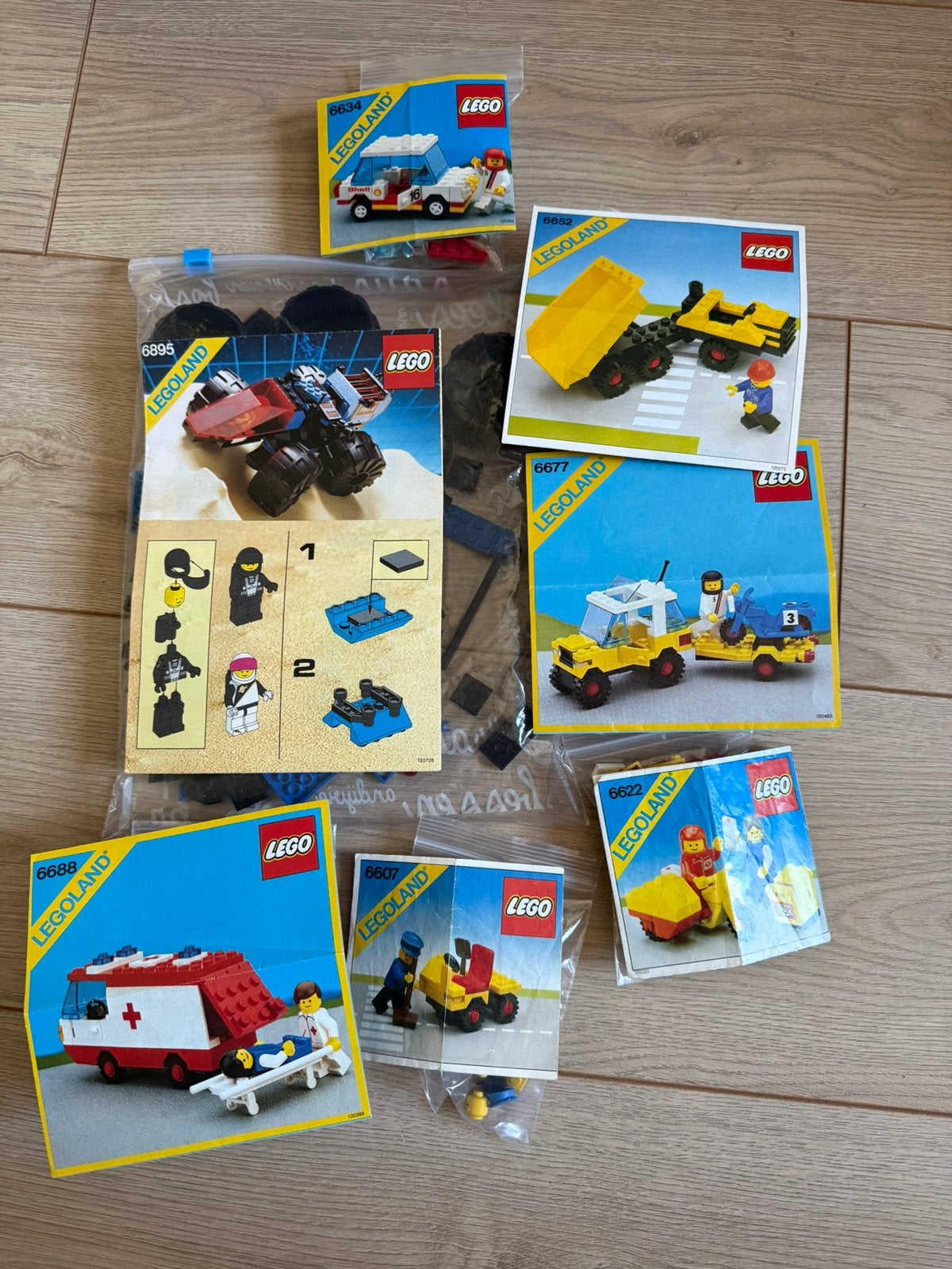 7 Complete Lego sets Partij LEGOLAND, Lego, Ophalen of Verzenden, Zo goed als nieuw, Compleet