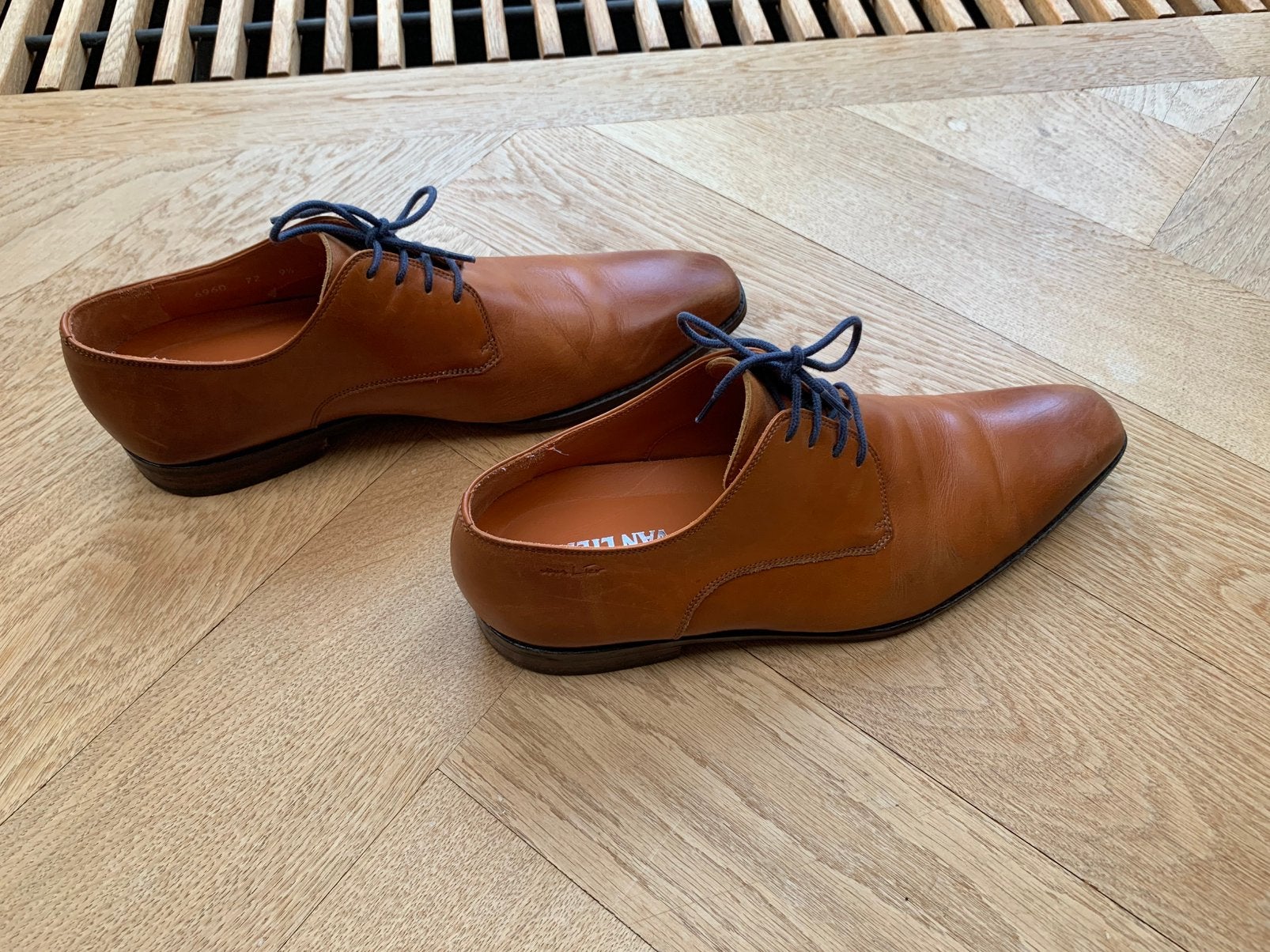 Van Lier herenschoen maat 9,5, Kleding | Heren, Ophalen of Verzenden, Zo goed als nieuw, Overige kleuren, Veterschoenen
