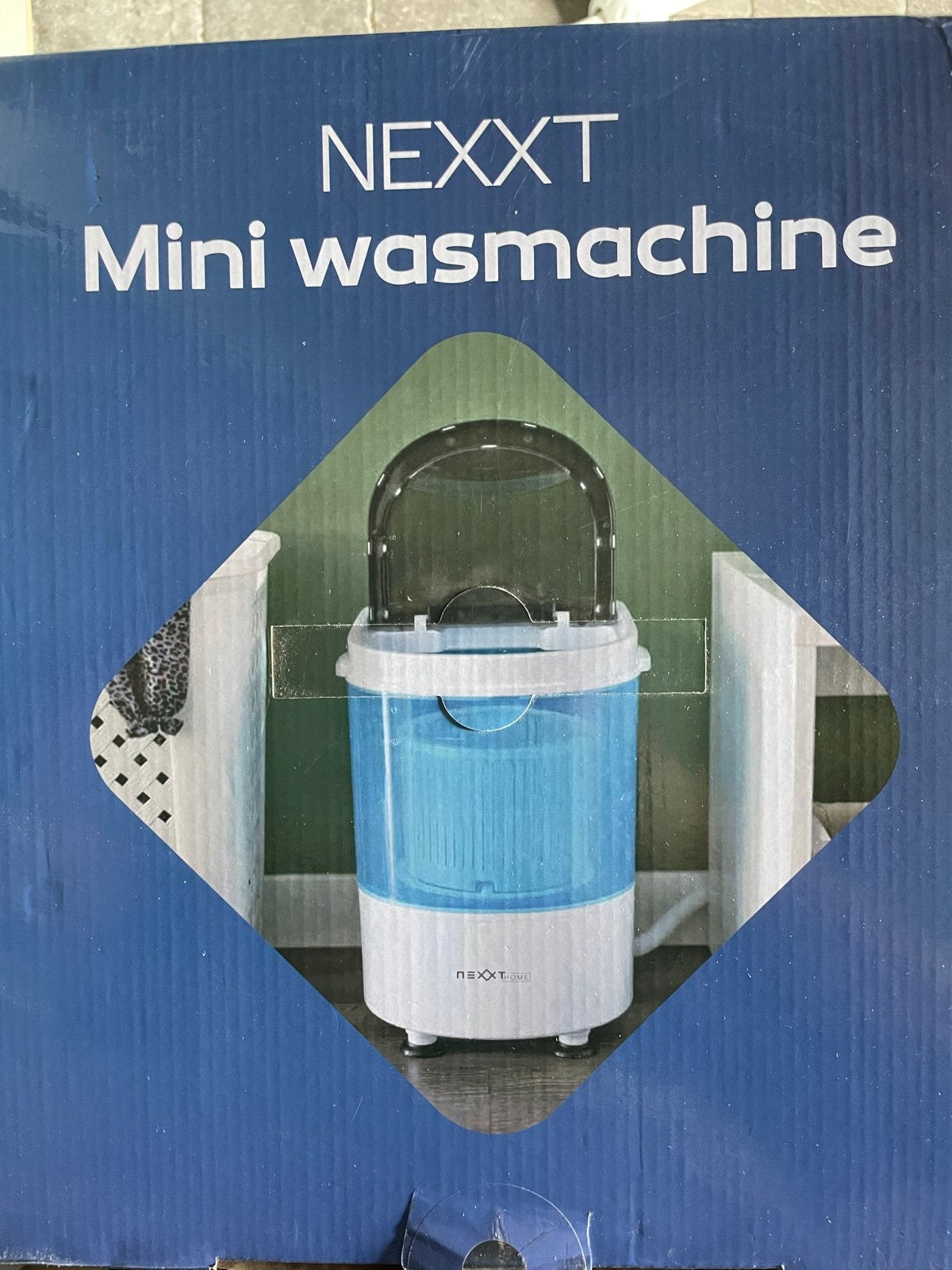 NEXXT Mini Wasmachine - Compact en Draagbaar, Witgoed en Apparatuur, Ophalen, Minder dan 1200 toeren, Minder dan 85 cm, Minder dan 4 kg