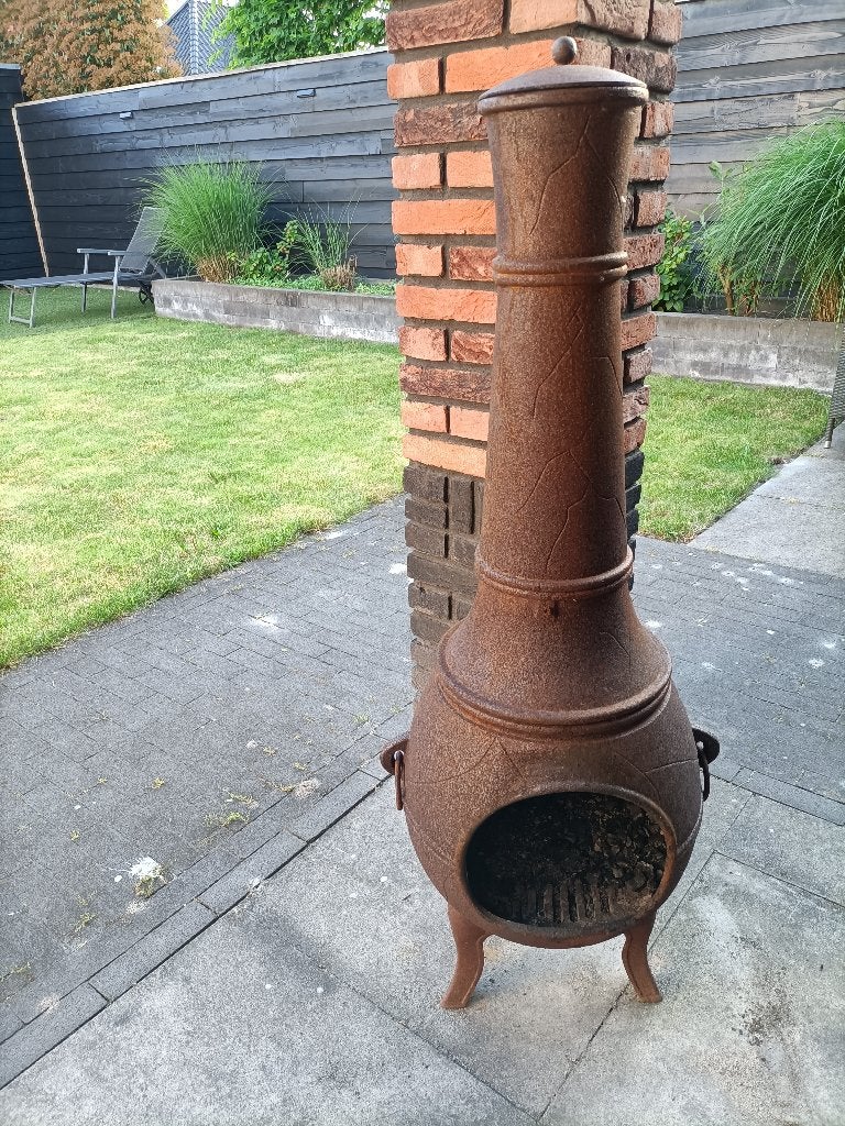Gietijzeren buitenhaard, Tuin en Terras, Tuinhaarden, Ophalen, Gebruikt