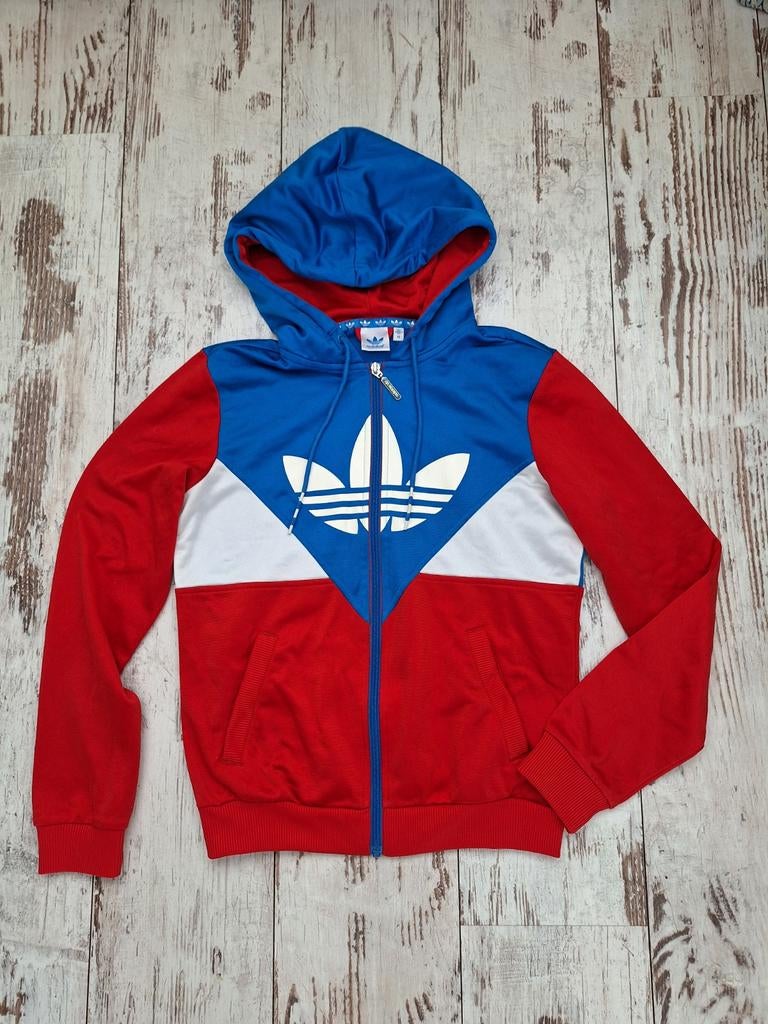 Adidas vintage vest, hoodie, mt 12 = ca. 158, Adidas, Gebruikt, Jongen of Meisje, Trui of Vest