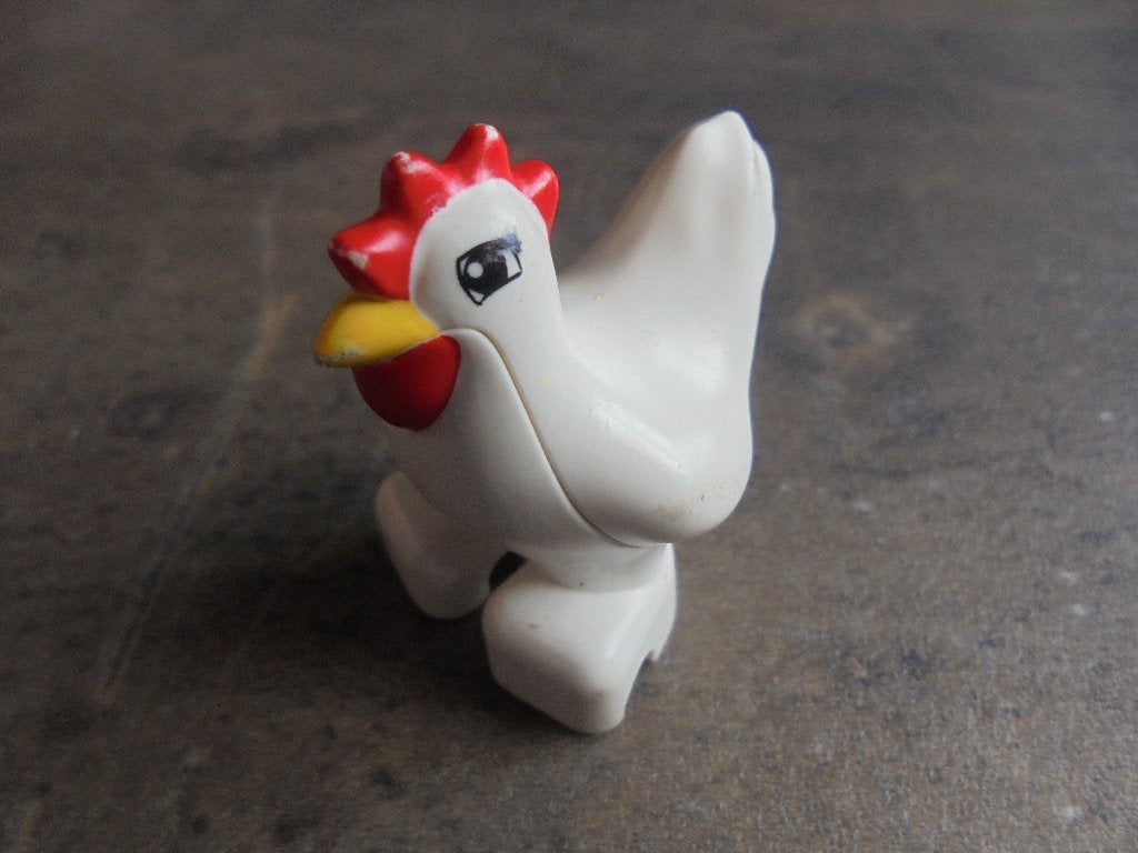 Lego Duplo Animal Chicken Hen Eyes Squared (zie foto's), Ophalen of Verzenden, Gebruikt, Losse stenen, Duplo