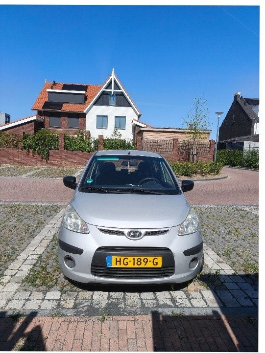 Hyundai i10 1.1 I 5DR 2008 Grijs APK-01-02-2027, Voorwielaandrijving, 31 €/maand, 4 cilinders, 400 kg