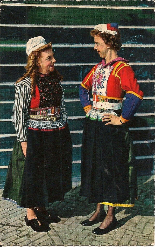 Oude ansichtkaart: Klederdracht Marken - Holland (1966), Ophalen of Verzenden, 1960 tot 1980, Gelopen, Noord-Holland