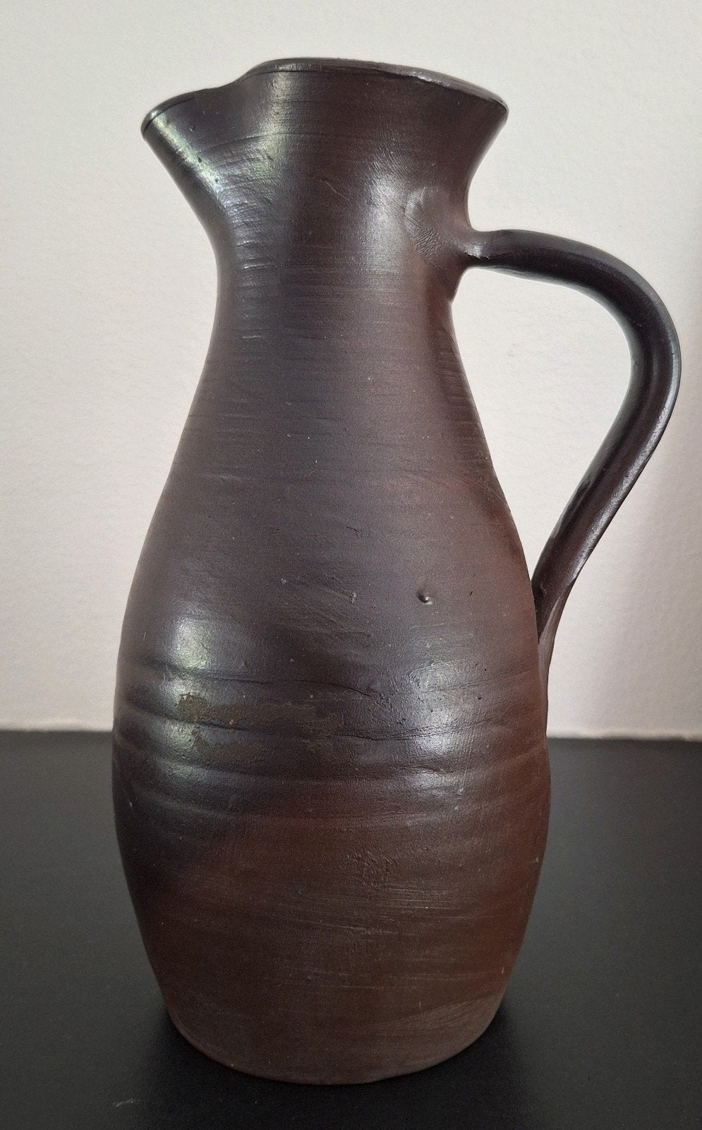 Gres Vaas gresvaas Brocanre Antiek Frans met Oor 26 cm, Ophalen of Verzenden