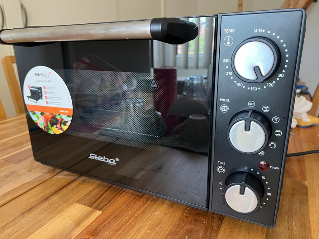 Black mini oven, Ophalen, Minder dan 45 cm, Gebruikt, Oven met grill