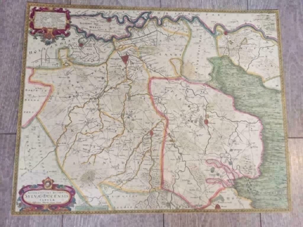 s-Hertogenbosch en Brabant kaart van Silvae Ducensis Vulgo, Boeken, Atlassen en Landkaarten, Gelezen, Ophalen of Verzenden, Landkaart