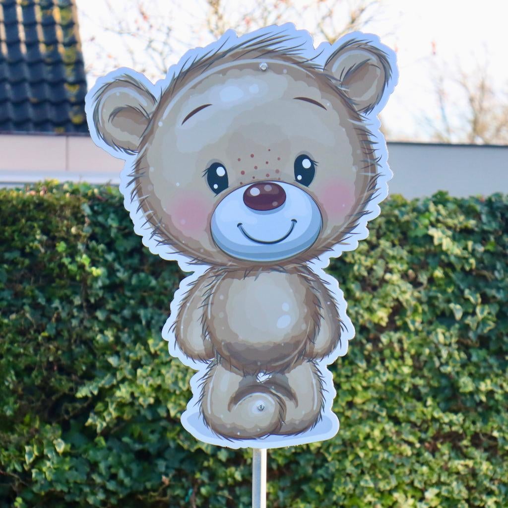 Geboortebord 'Beertje' te huur!, Kinderen en Baby's, Ophalen, Zo goed als nieuw, Geboortebord
