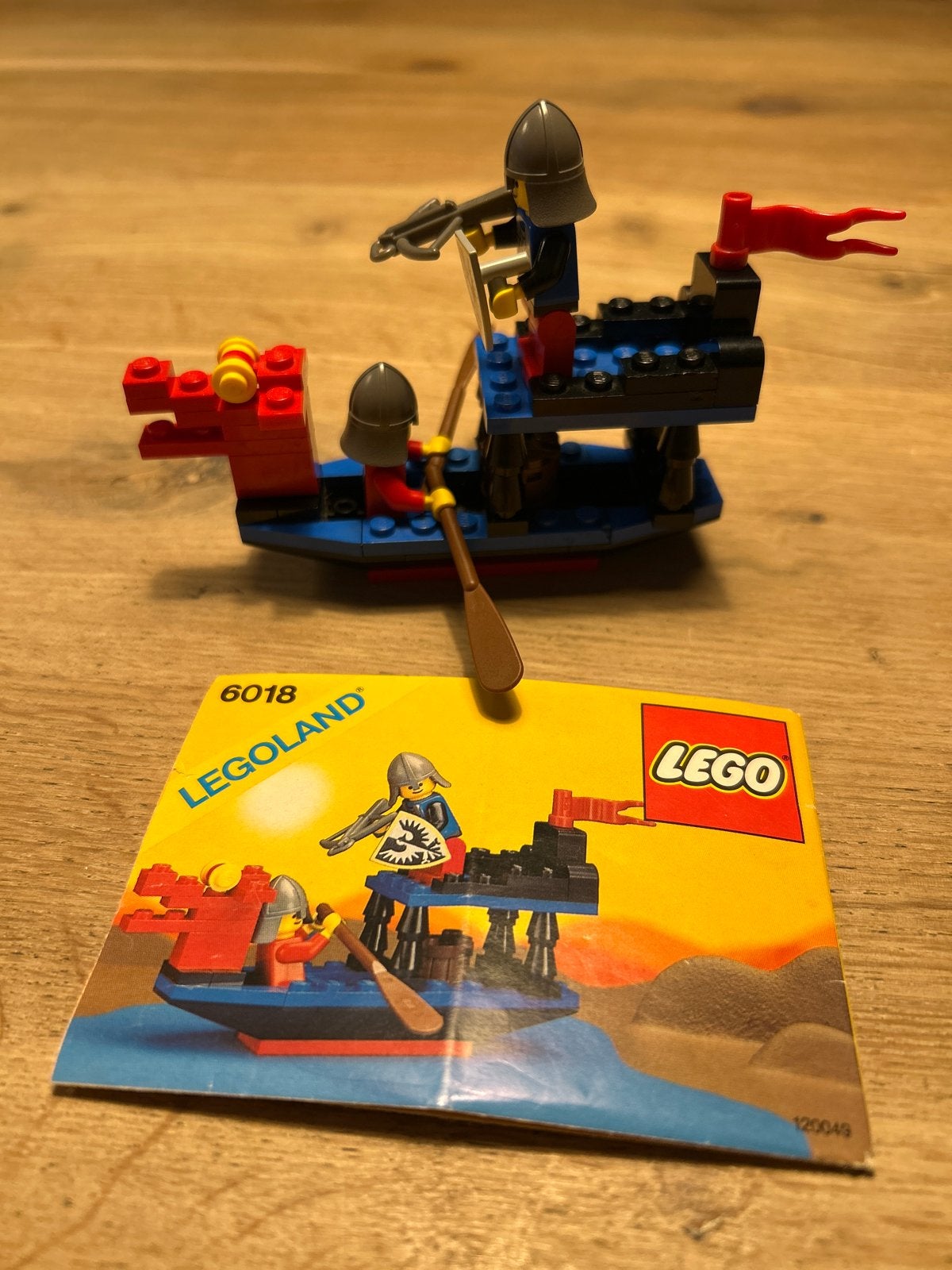 Lego 6018 Ridder Battle Dragon compleet met boekje, Gebruikt, Lego, Ophalen of Verzenden, Compleet