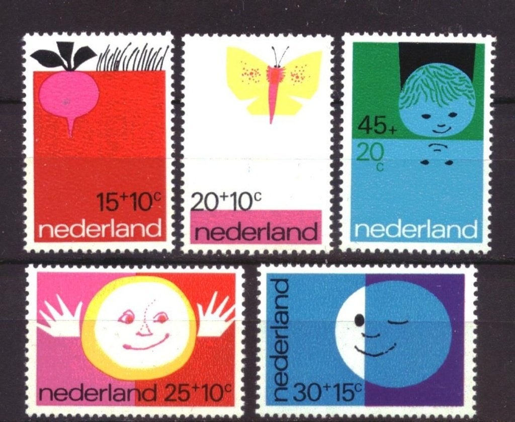 Nederland 1971 - nvph 996-1000 - Kinderpostzegels - abw, Postzegels en Munten, Ophalen of Verzenden, Na 1940, Postfris