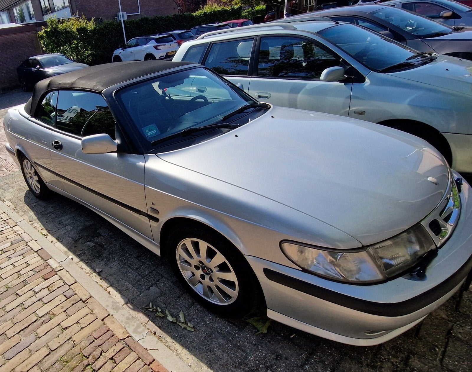 Saab 9-3 2.0 T Cabrio 2000 Grijs, Auto's, 730 kg, 4 cilinders, Cabriolet, 4 stoelen