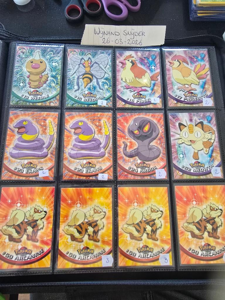 Pokemon Topps kaarten, Ophalen of Verzenden, Zo goed als nieuw, Meerdere kaarten