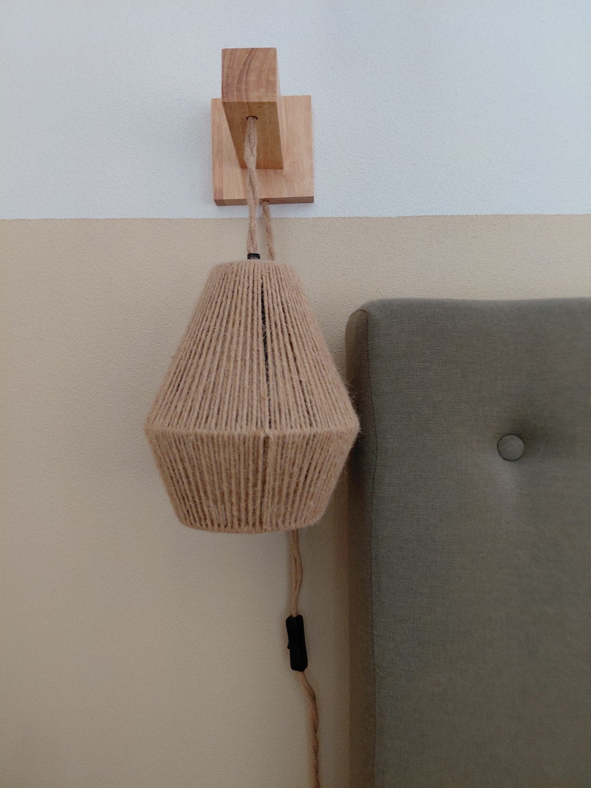 2 nachtlampjes, Ophalen of Verzenden, Zo goed als nieuw, Natuurlijk materiaal, Nachtlamp