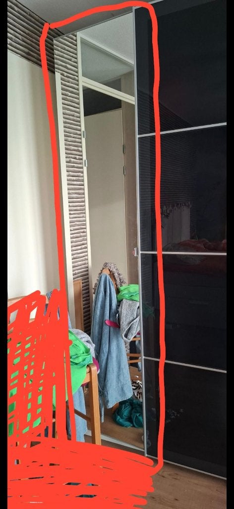 Spiegeldeur Pax Kast, Huis en Inrichting, 200 cm of meer, Minder dan 25 cm, 50 tot 100 cm, Ophalen of Verzenden