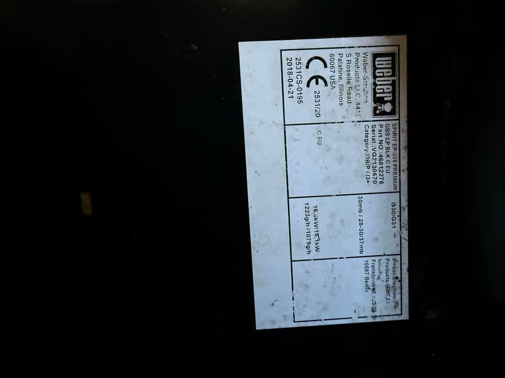Weber Spirit EP-335 Premium gasbarbecue, Tuin en Terras, Ophalen of Verzenden, Gebruikt