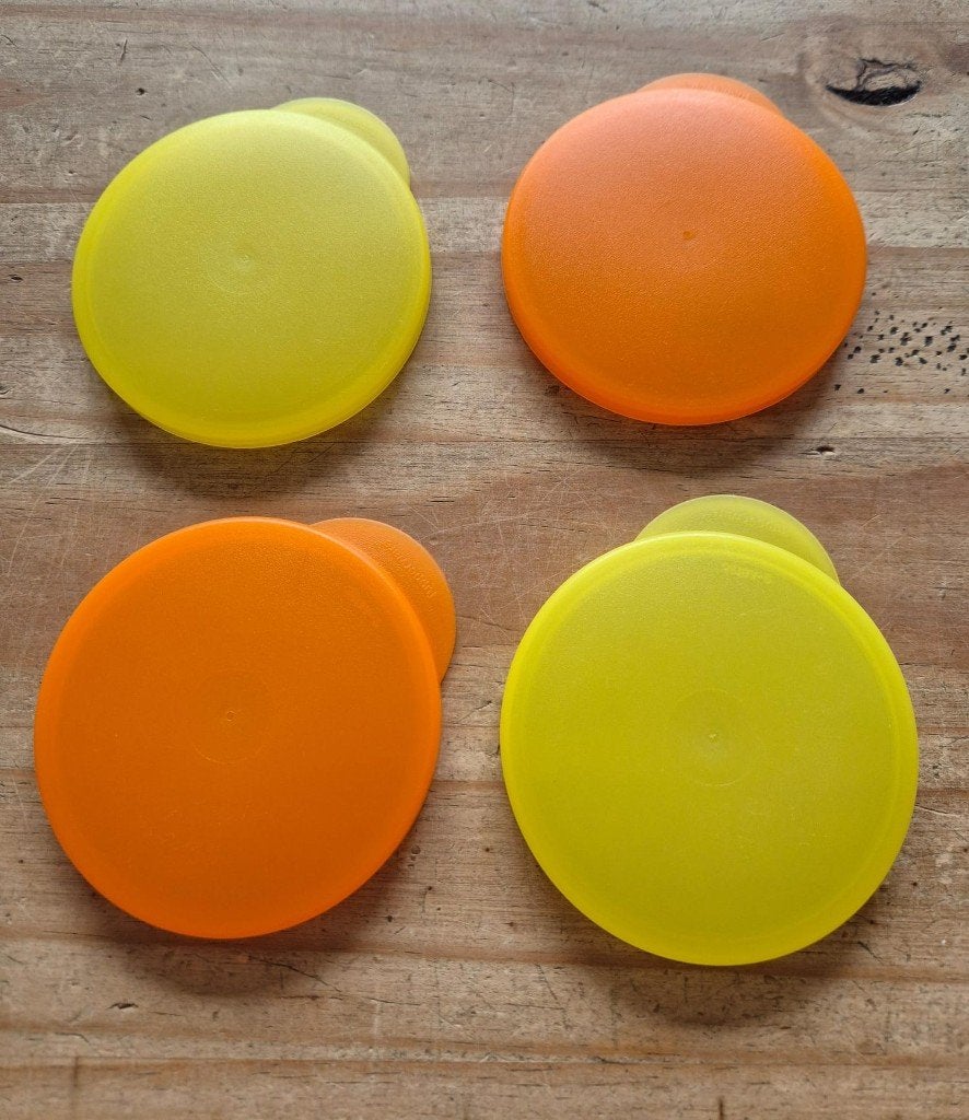 Tupperware dichte deksels voor Trendy beker Ø9cm NIEUW, Beker of Kan, Nieuw, Oranje, Ophalen of Verzenden