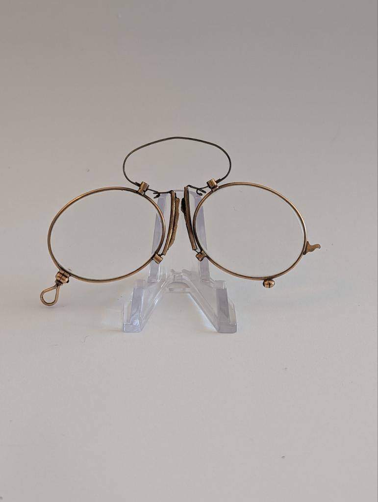 Antieke 9kt Gouden Pince-Nez – Edwardiaans– S. Taylor & Son, Antiek en Kunst, Ophalen of Verzenden