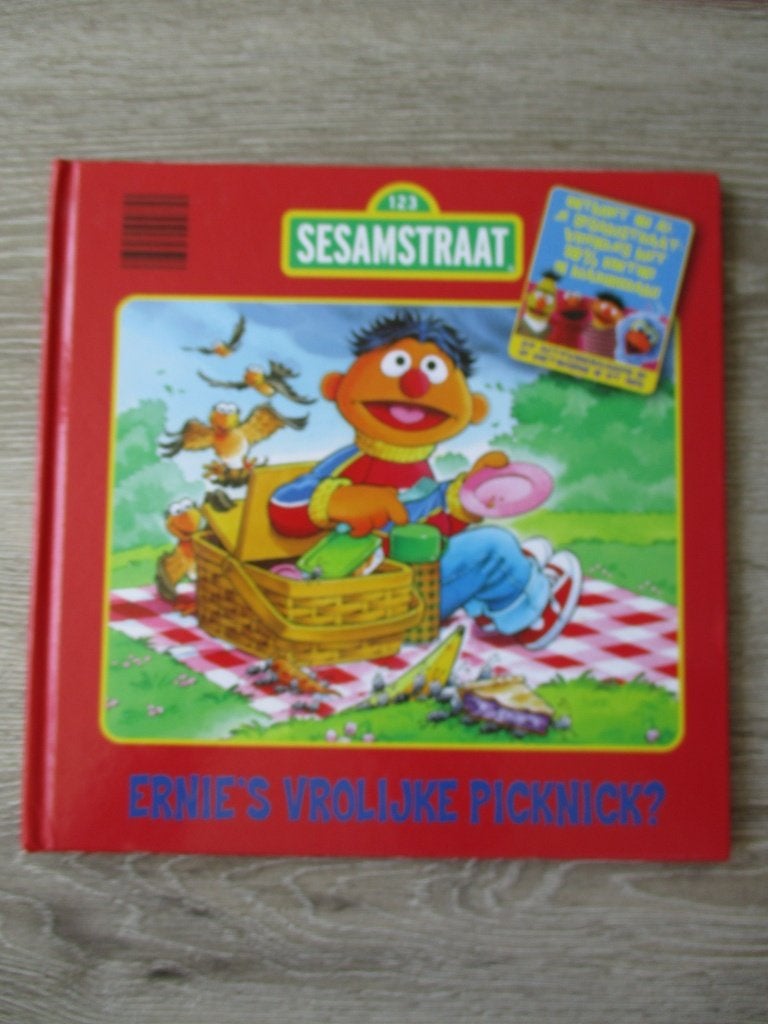 Ernie\'s vrolijke picknick - Sesamstraat, Boeken, Ophalen of Verzenden, Gelezen, Fictie algemeen