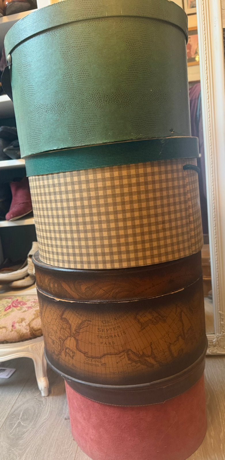 Vintage hoedendozen 4x, Ophalen