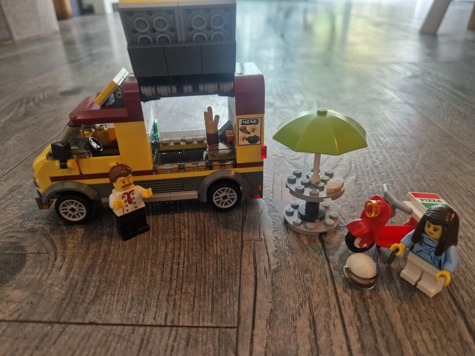 Lego City Pizzawagen (60150) met accessoires, Verzenden, Gebruikt, Overige merken