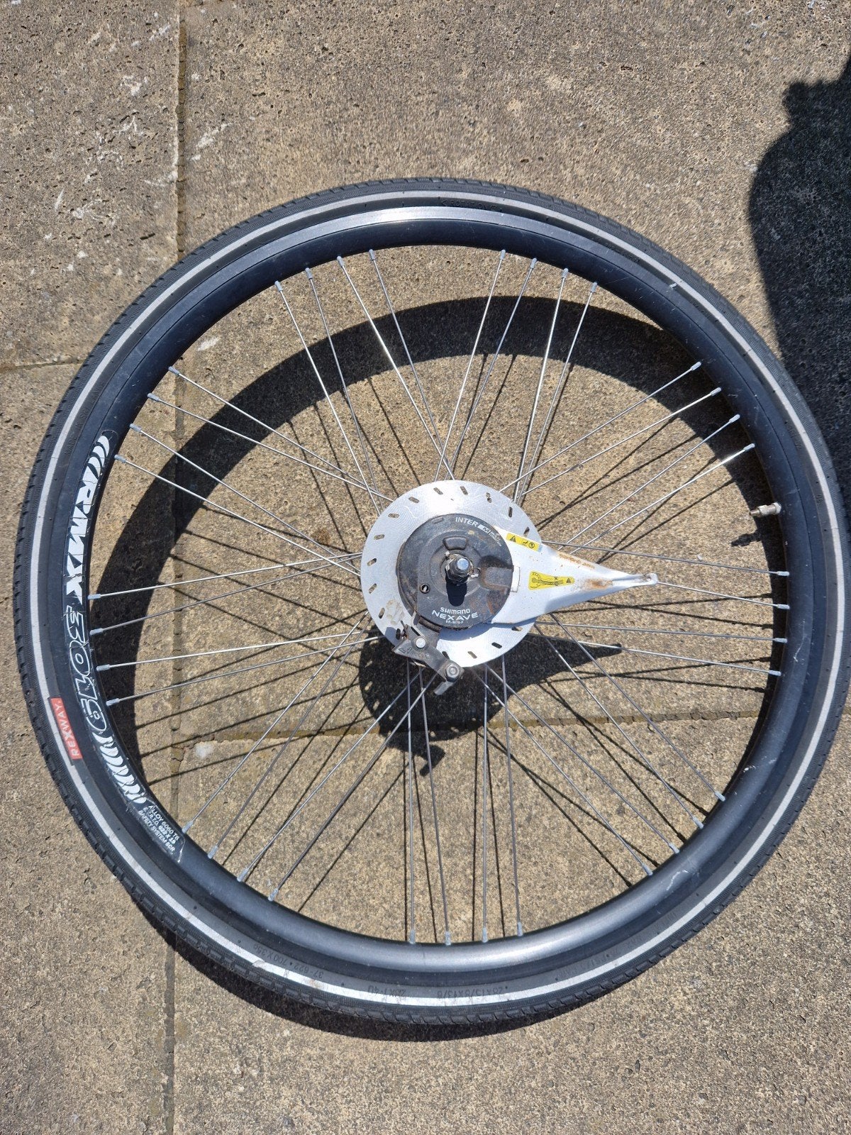 Shimano (set)alu Fietsvelg naafdynamo 28" banden, Wiel, Gebruikt, Elektrische fiets, Grand Rock
