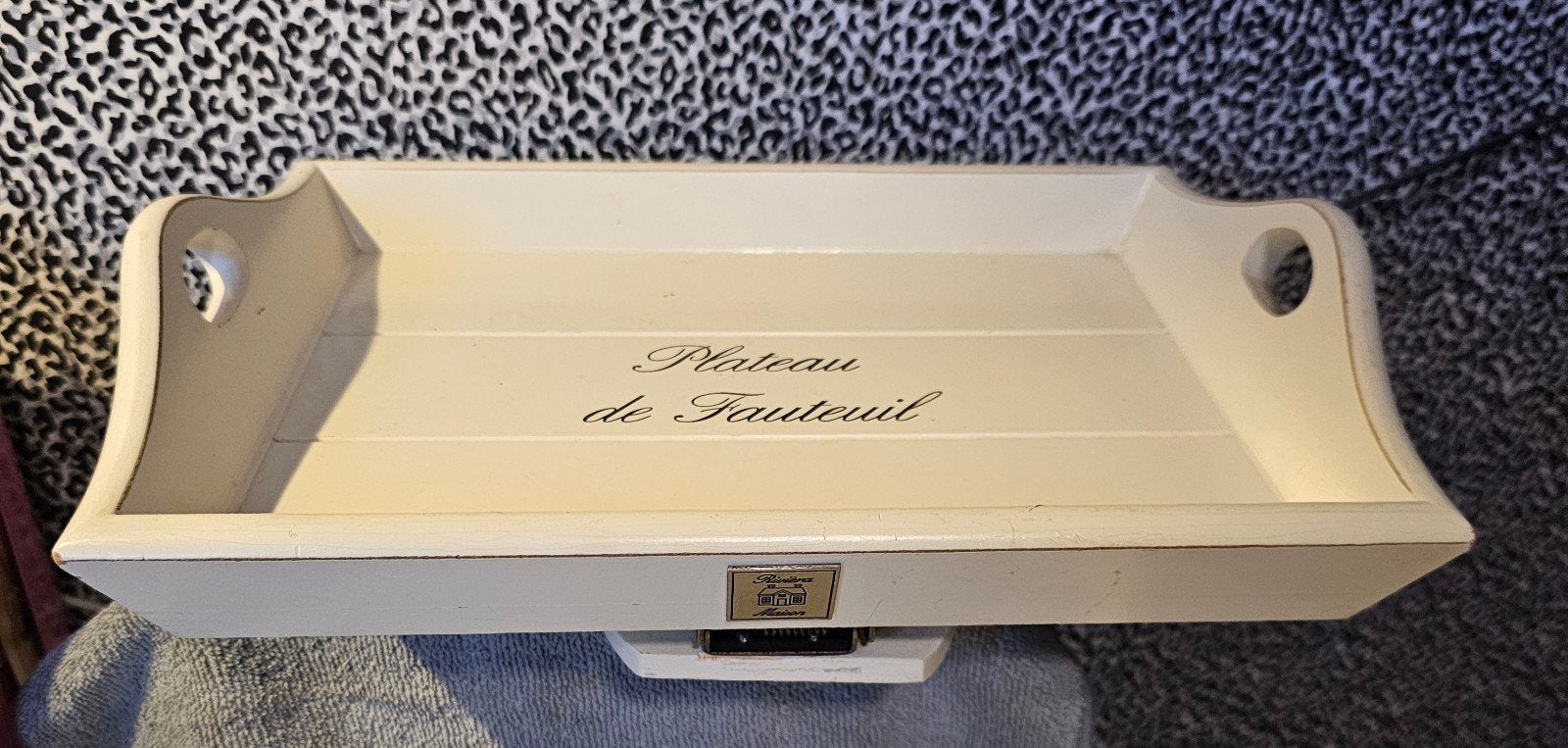 RIVIERA MAISON; MOOIE ARMLEUNING DIENBLAD, Ophalen, Zo goed als nieuw, Rechthoekig, Hout