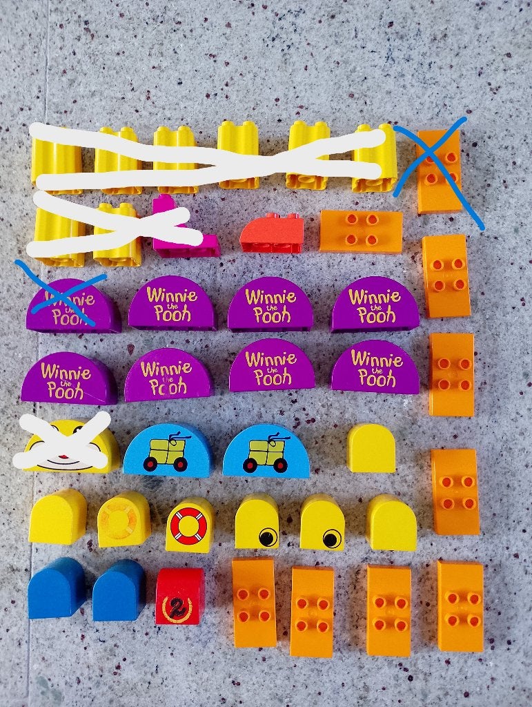 Lego Duplo verschillende vormen blokken, Ophalen of Verzenden, Gebruikt, Losse stenen, Duplo