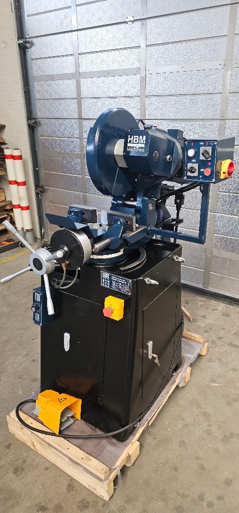 HBM 350 automatische metaalafkortzaag Pneumatisch, 70 mm of meer, Ophalen of Verzenden, Zo goed als nieuw, Afkortzaag