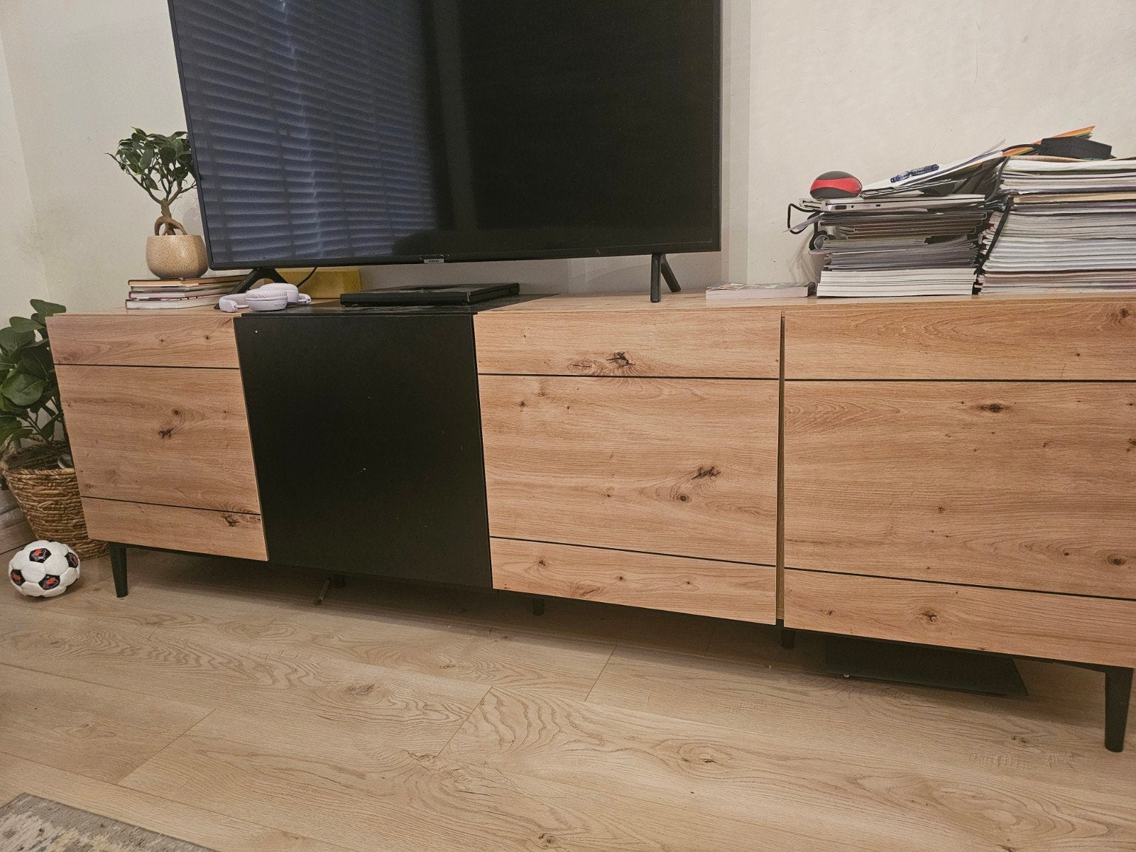 tv kast, Ophalen, Gebruikt, Met lade(s), 150 tot 200 cm
