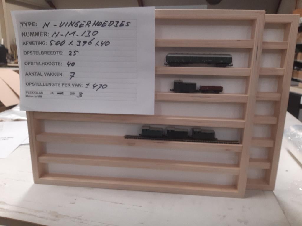 Voor Vingerhoedjes & N-Spoor: N-M-130. Wandvitrine. Vitrine., Ophalen of Verzenden, Nieuw