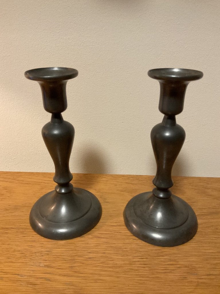 Daalderop Royal Holland Pewter Kandelaars, Antiek en Kunst, Ophalen