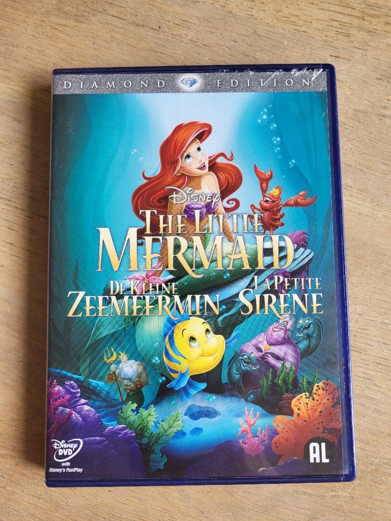 De Kleine Zeemeermin - Diamond Edition DVD, Tekenfilm, Nederlands, Inclusief doosje, Ophalen of Verzenden