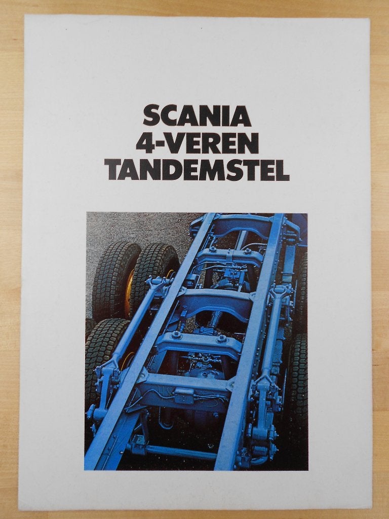 Scania 140 111 6x4 Tandemstel Brochure 1975 – LBT140 LBT111, Ophalen of Verzenden, Zo goed als nieuw, Overige merken, Scania