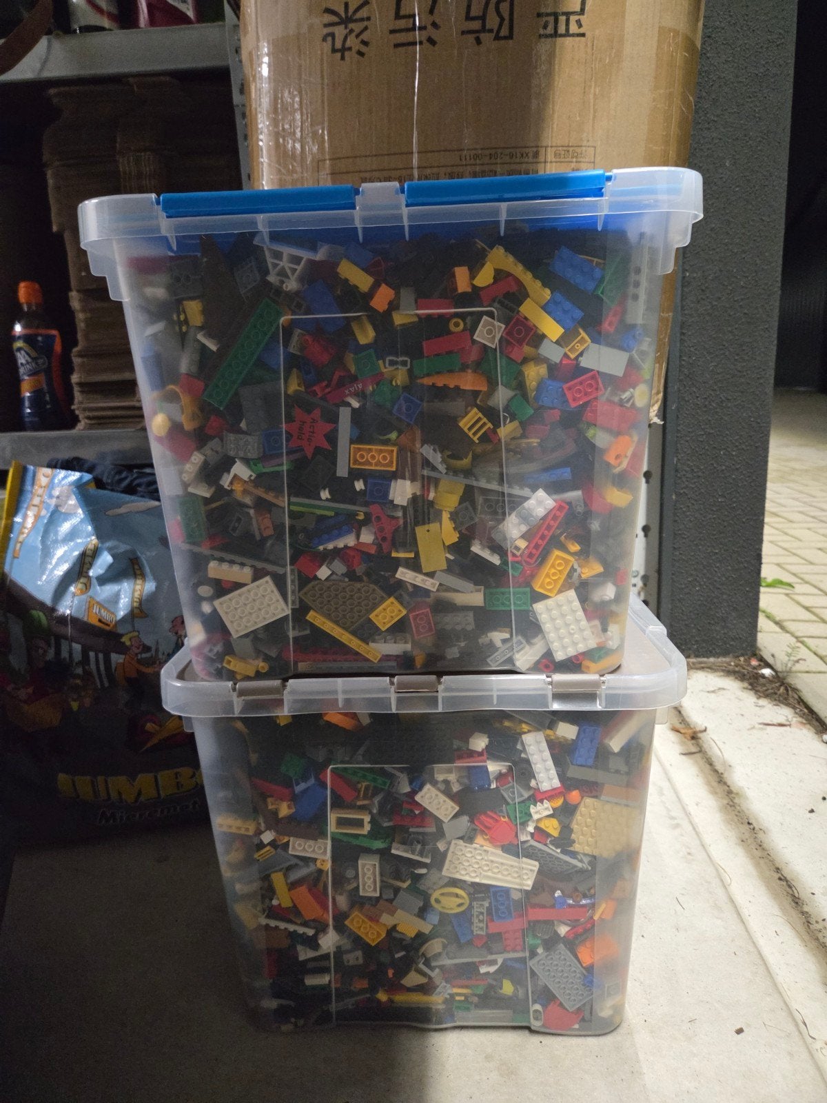 Grote partij LEGO stenen en minifiguren - Gebruikt, Inclusief minifiguren, Gebruikt, Lego, Ophalen of Verzenden