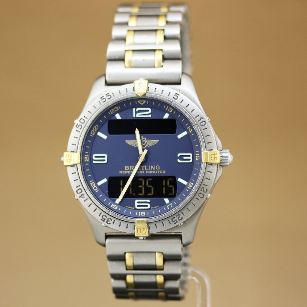 Breitling Aerospace Titanium F56062 Full Set, Sieraden, Tassen en Uiterlijk, Horloges | Heren, Overige materialen, Gebruikt, Breitling