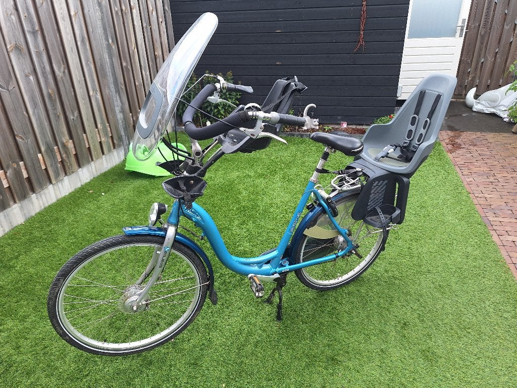Sparta moederfiets lage instap incl 2 bobike zitjes, 2 zitjes, Gebruikt, Dubbele standaard, Ophalen