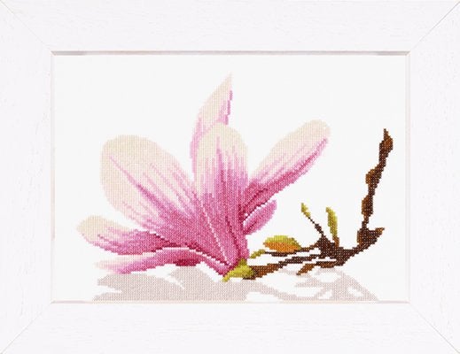 Borduurpakket Magnoliatak met bloem pn0008162 35109, ., Nieuw, Ophalen of Verzenden, .