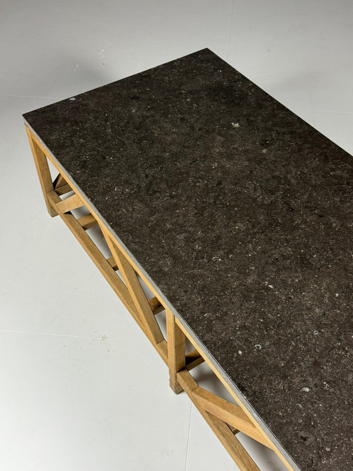 Salontafel hardsteen vintage, Antiek en Kunst, Antiek | Meubels | Tafels, Ophalen