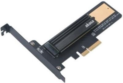 Akasa M.2 SSD to PCIe Adapter Card with Heatsink Cooler, Intern, SSD, Ophalen of Verzenden, Zo goed als nieuw